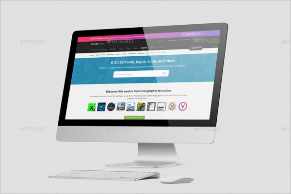 iMac Mockup Template