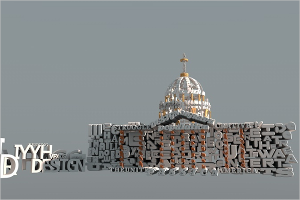 3D Design Wallpaper Model