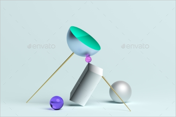 3D Geometric Shape Template