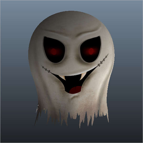 3D Ghost Maya Design