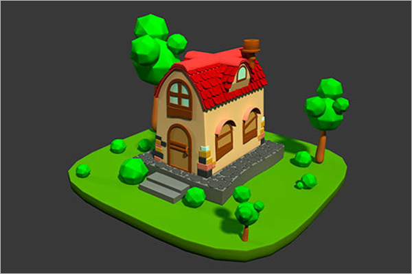 3D Maya Building Moodel