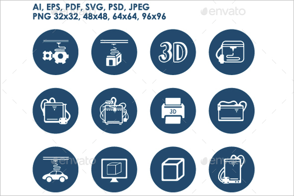 3D Printer Icon Design