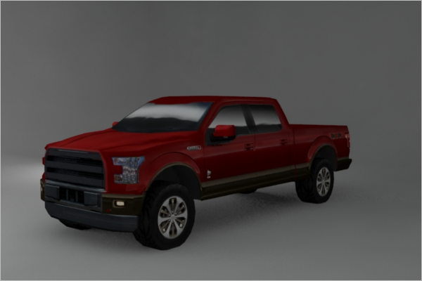 3D Vehicle Maya Model