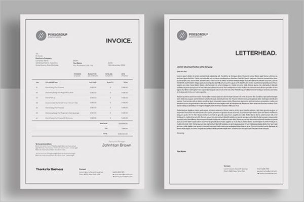 A4 Invoice Template