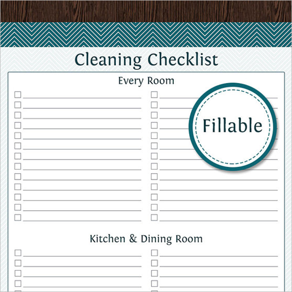 A4 size Checklist Template