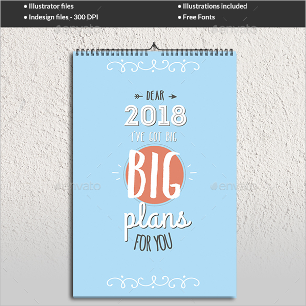 Annual Calendar Design Template