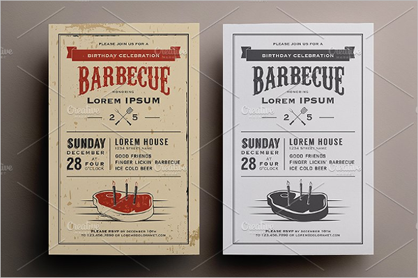 Babiecue Invitation Template
