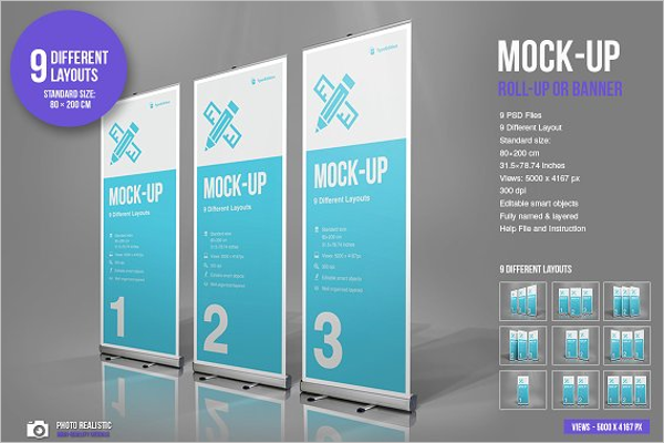 Banner Mockup Vector Design