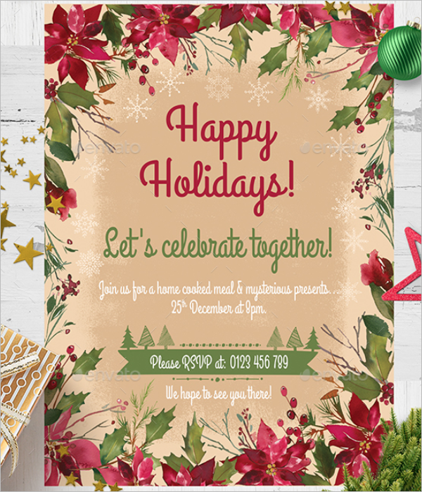 Beautiful Christmas Card Template