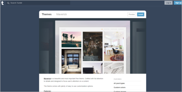 Beautiful Tumblr Theme