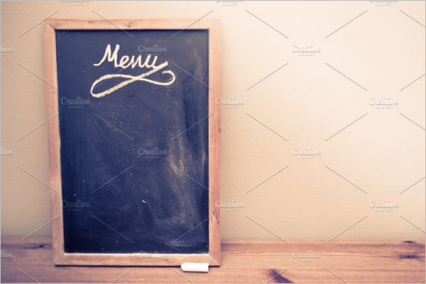 Blackboard Menu Design