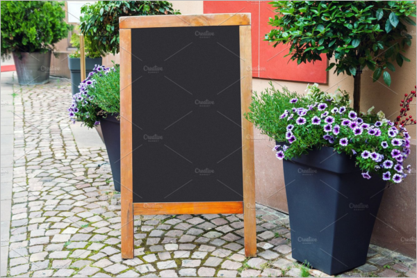 Blank Menu Blackboard Design