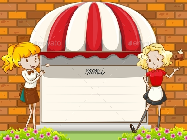 Blank Menu Board Design