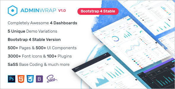 Bootstrap 4 Dashboard Template - Creative Templates