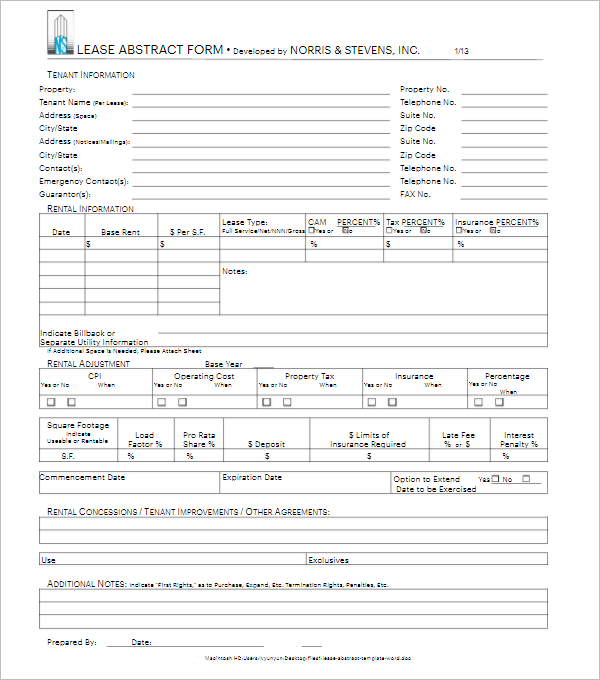 Free Commercial Lease Agreement Samples