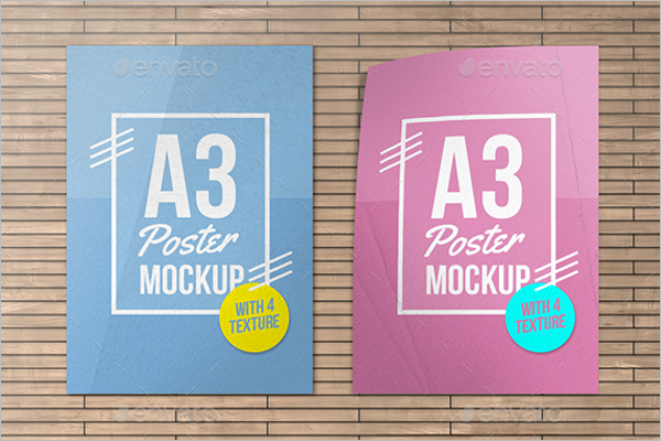 A3 Size Poster Design Mockup