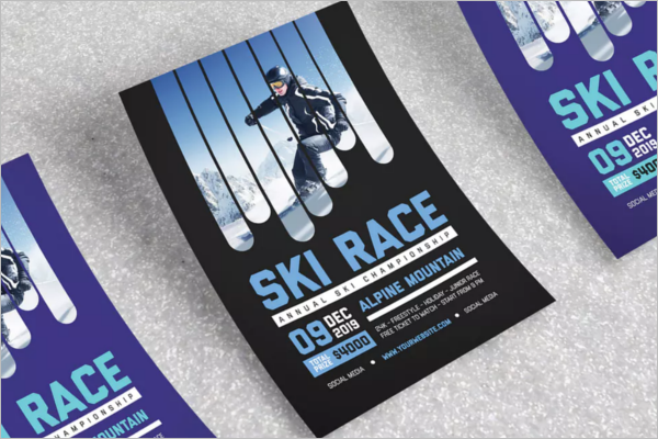 A4 Racing Flyer Template
