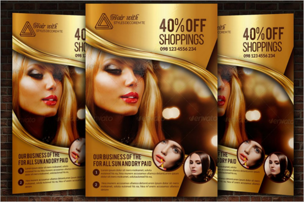 A5 Beauty Salon Flyer Design