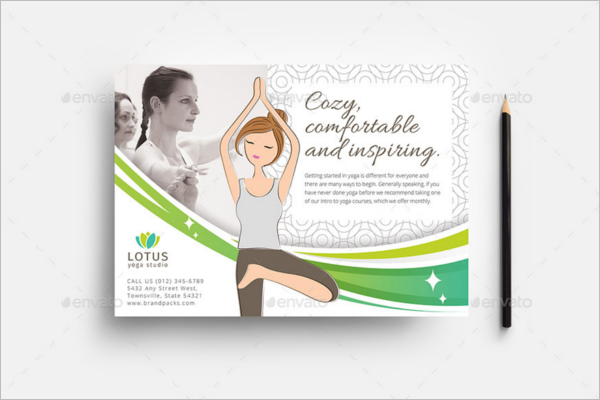 A5 Yoga Flyer Template