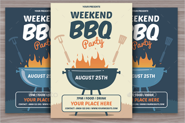 BBQ Flyer Invitation Template
