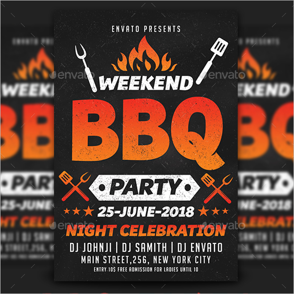 BBQ Flyer Template PSD