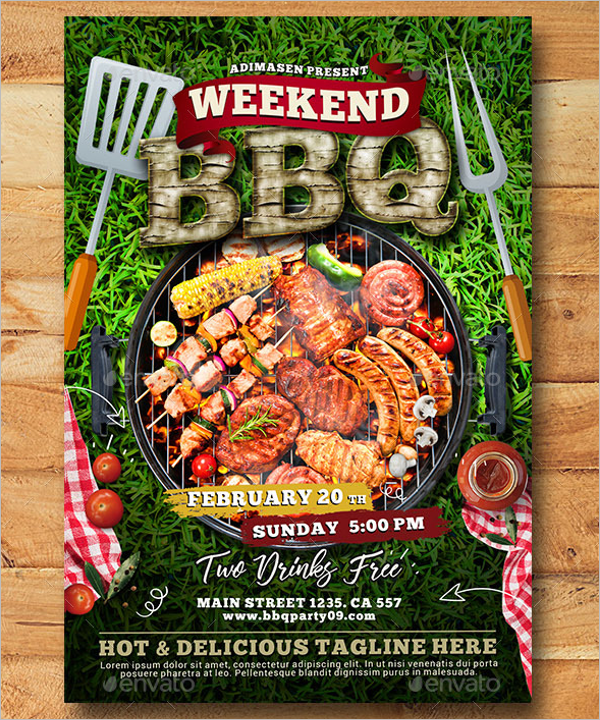 BBQ Weekend Flyer Template