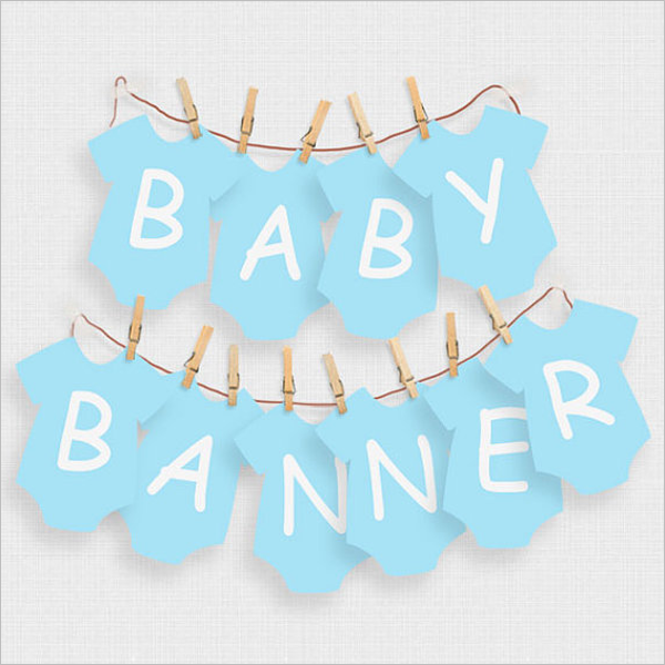 Free Baby Shower Banner Template Baby Shower Free Youtube Channel 