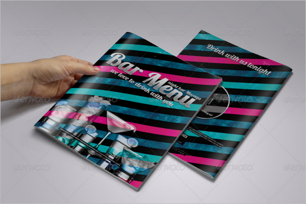 Bar Menu Booklet Template