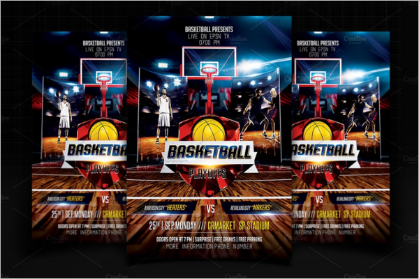 Basketball Flyer Design Template