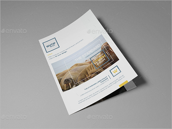 Beautiful A4 Brochure Mockup Design