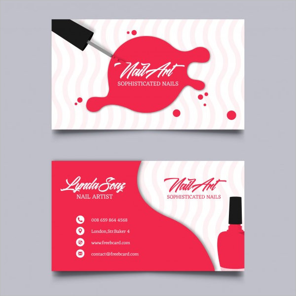Beauty Business Card Free Design