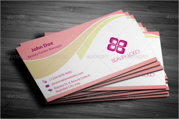 Beauty Care Business Card Template