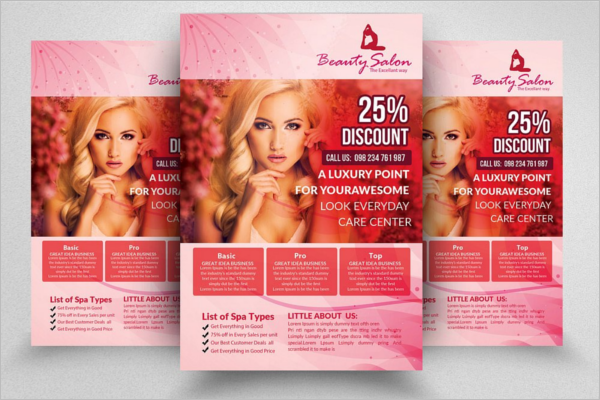 Beauty Salon Ad Flyer Design