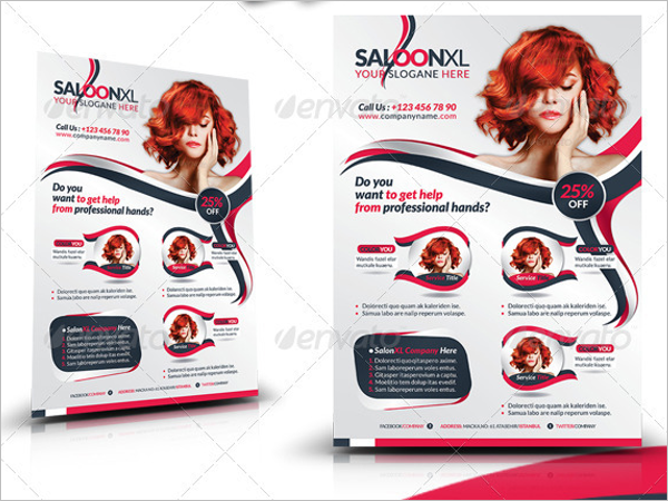 Beauty Salon Business Flyer Idea