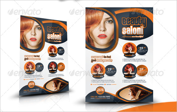 Beauty Salon Flyer InDesignÂ