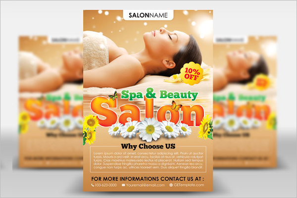 Beauty Salon Flyer Template PSD Free Download