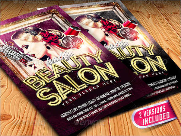 Beauty Salon Promotion Flyer Template