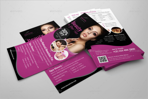 Beauty Salon Rack Card Flyer Design