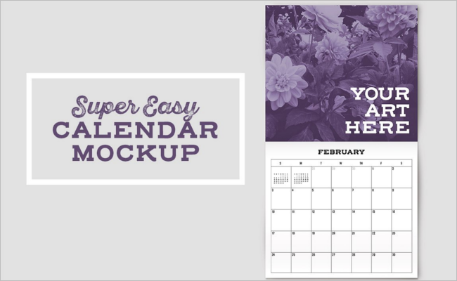 Best Calender Mockup Template