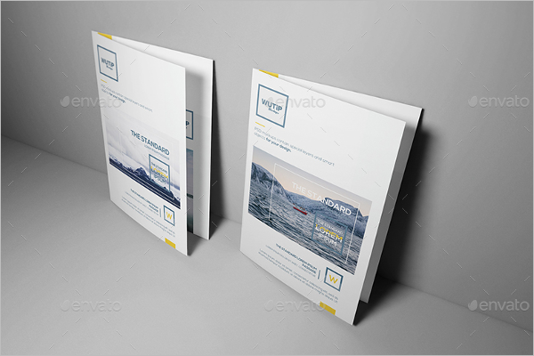 Bifold Leaflet Brochure Mockup Design