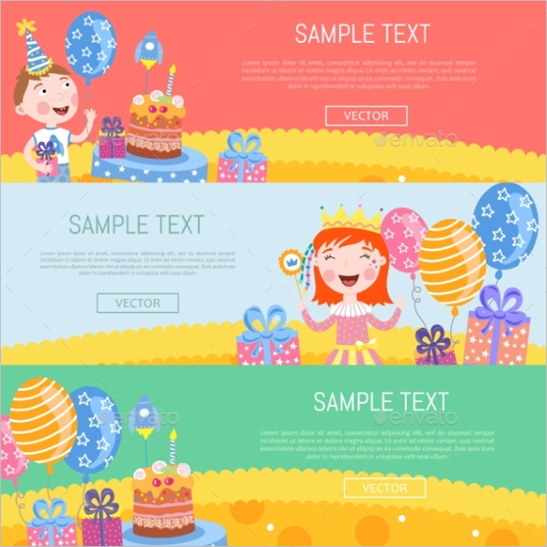 Birthday Banner Vector Design