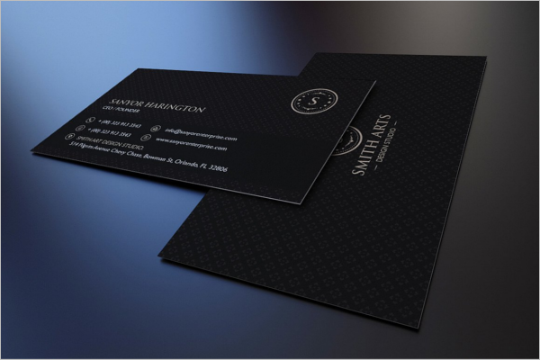 Black Corporate Business Card Template