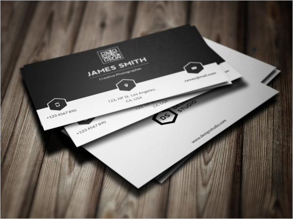 Black & White Business Visiting CardÂ 