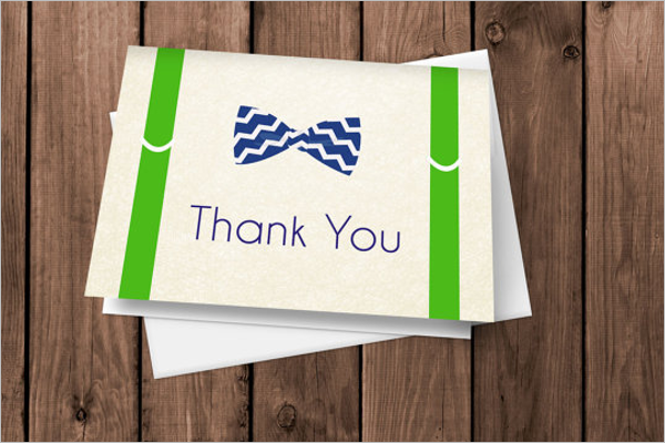 Blank Christmas Thank You Card
