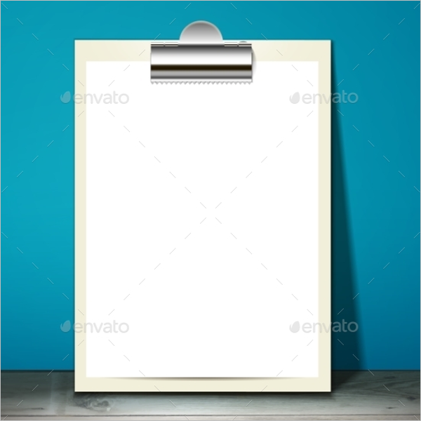 Blank Paper Mockup Design