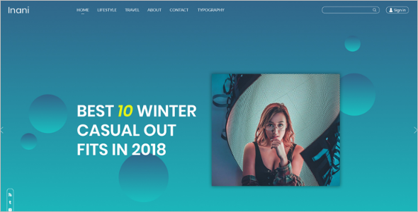 Blog Design Template Bootstrap