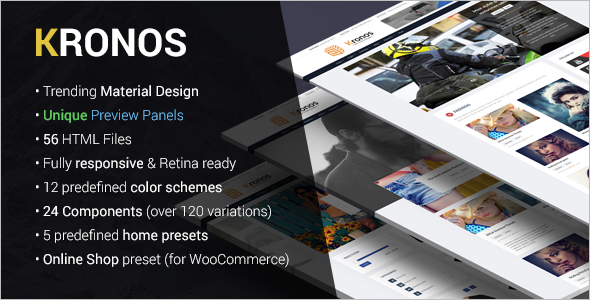 Blog Material Design Template