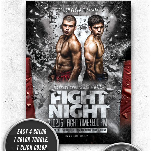 Boxing EventÂ Flyer Template