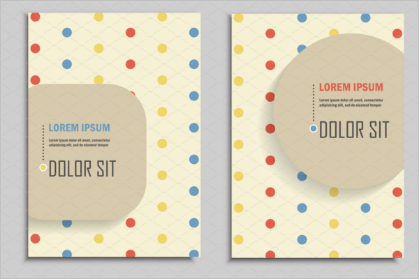 Brochure Design In Retro Style