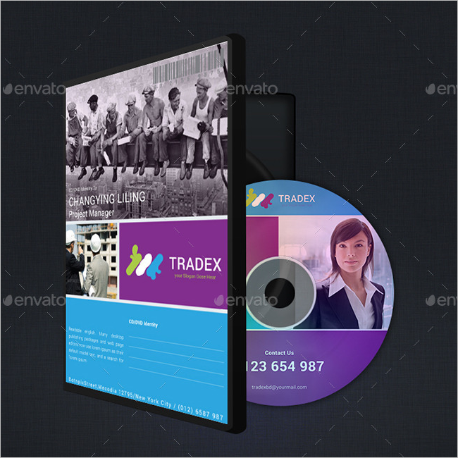 CD & DVD Cover Mockup Design